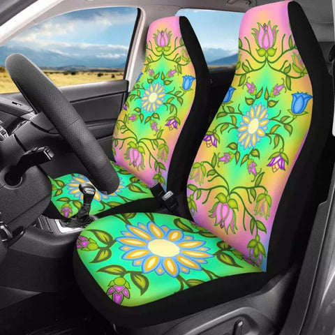 Native Pastel Floral Print Car Seat covers