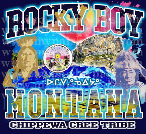 Rocky Boy Montana Landscape Tee