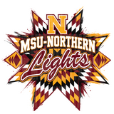 MSU-Northern Lights Star Pattern Tee