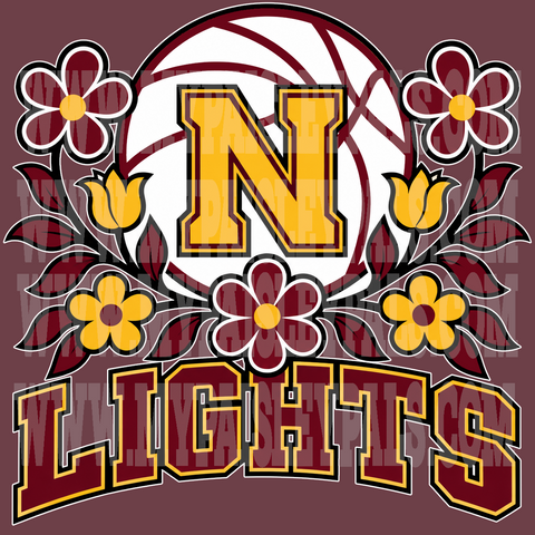 MSU-Northern Lights Floral Tee