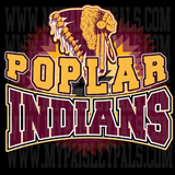 Poplar Indians Color Blend Tee