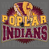 Poplar Indians Color Blend Tee