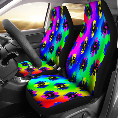 Rainbow Native Print Car Seats