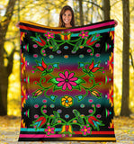 Native American Floral Blankets